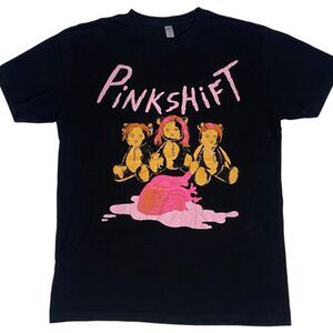 PinkShift Bear Heart Tee Adult M Emo Rock Punk Alternative Fan Merch Collectible